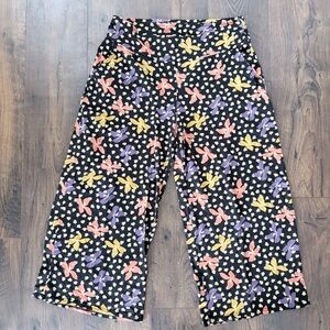 Toad&Co Chaka Wide Leg Floral Pants XL - Boho Gorpcore Sustainable